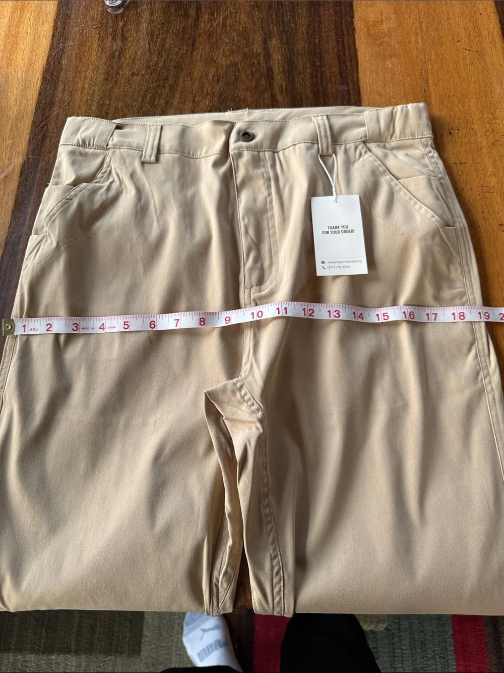 NWT GlideActive Khaki Beige Outdoor Performance Pants Size L-33